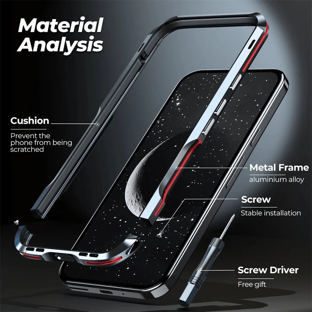 Google Pixel 9/ 9 Pro/ 9 Pro XL - Aluminium Metall Rahmen Schutz Hülle - Top Hüllen