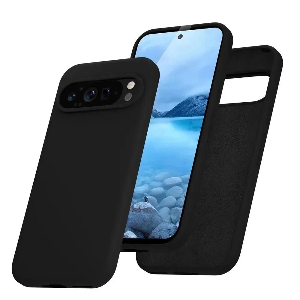 Google Pixel 9/ 9 Pro/ 9 Pro XL - Silikon Schutz Hülle, Stoßfest, Weich - Top Hüllen