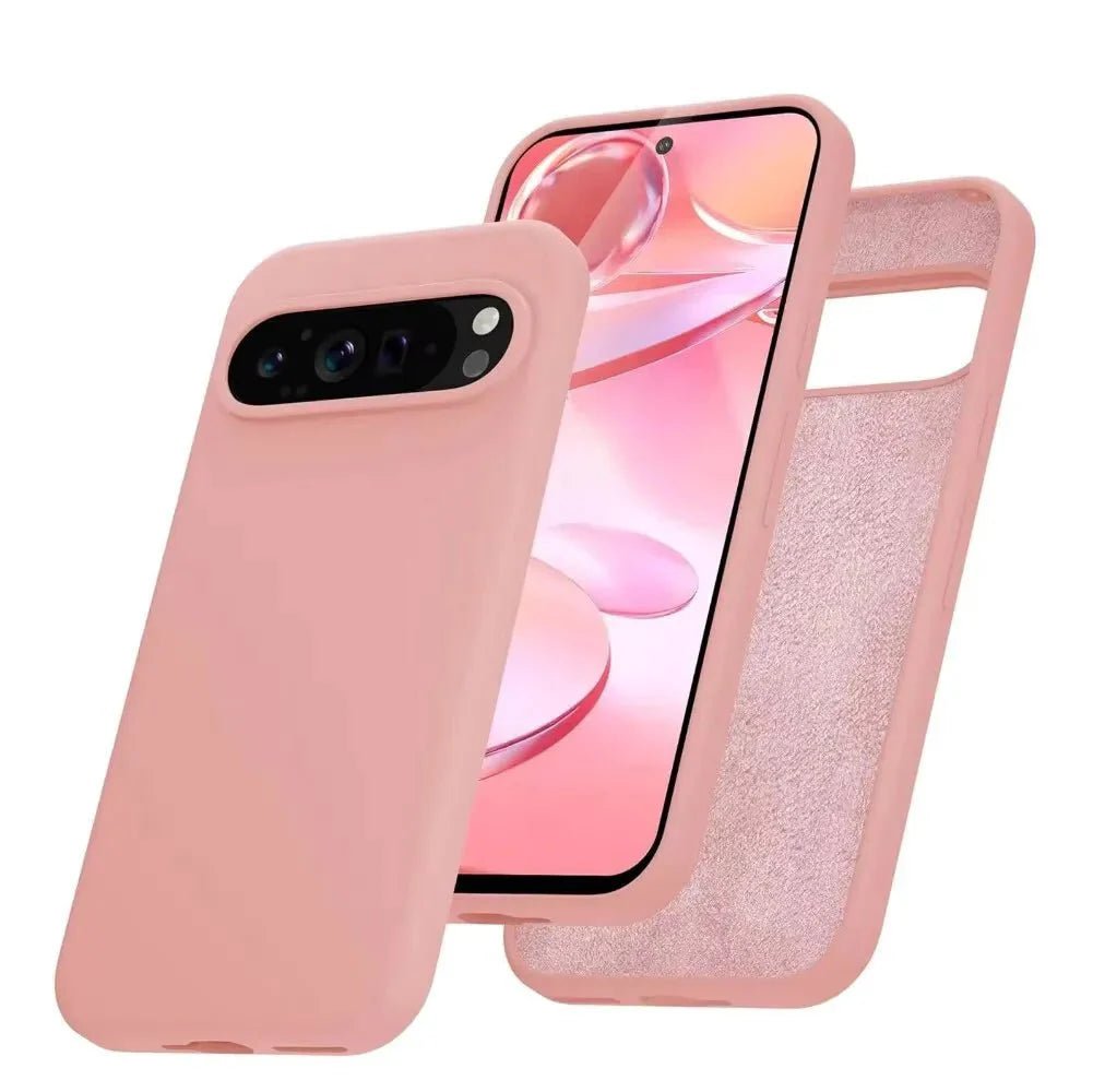 Google Pixel 9/ 9 Pro/ 9 Pro XL - Silikon Schutz Hülle, Stoßfest - Top Hüllen
