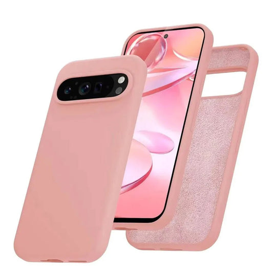 Google Pixel 9/ 9 Pro/ 9 Pro XL - Silikon Schutz Hülle, Stoßfest - Top Hüllen