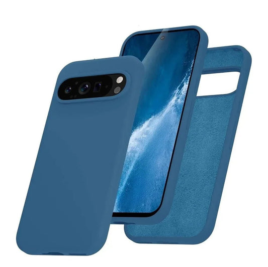 Google Pixel 9/ 9 Pro/ 9 Pro XL - Silikon Schutz Hülle, Stoßfest - Top Hüllen