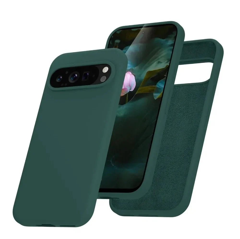 Google Pixel 9/ 9 Pro/ 9 Pro XL - Silikon Schutz Hülle, Stoßfest - Top Hüllen