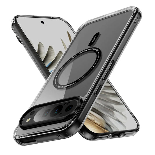 Google Pixel 9/ 9 Pro/ 9 Pro XL - Transparente MagSafe Schutz Hülle, Stoßfest - Top Hüllen