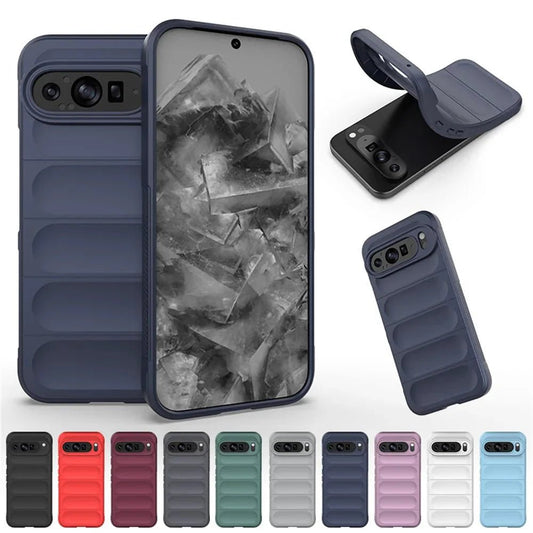 Google Pixel 9 / 9Pro/ 9 Pro XL - Silikon Schutz Hülle, Stoßfest, Staubdicht - Top Hüllen