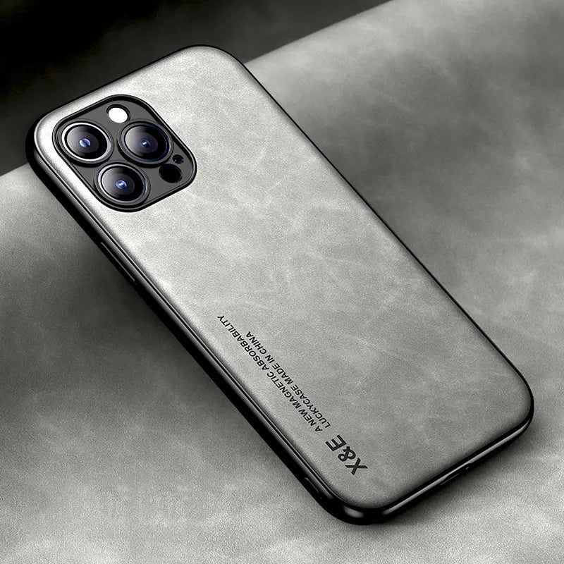 iPhone 13/ Mini/ Pro/ Pro Max - Lederoptik Handy Hülle - Top Hüllen