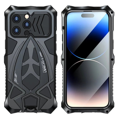 iPhone 13/ Pro/ Pro Max - Luxus Rüstung Metall Schutz Hülle Bumper, Display Panzerung - Top Hüllen