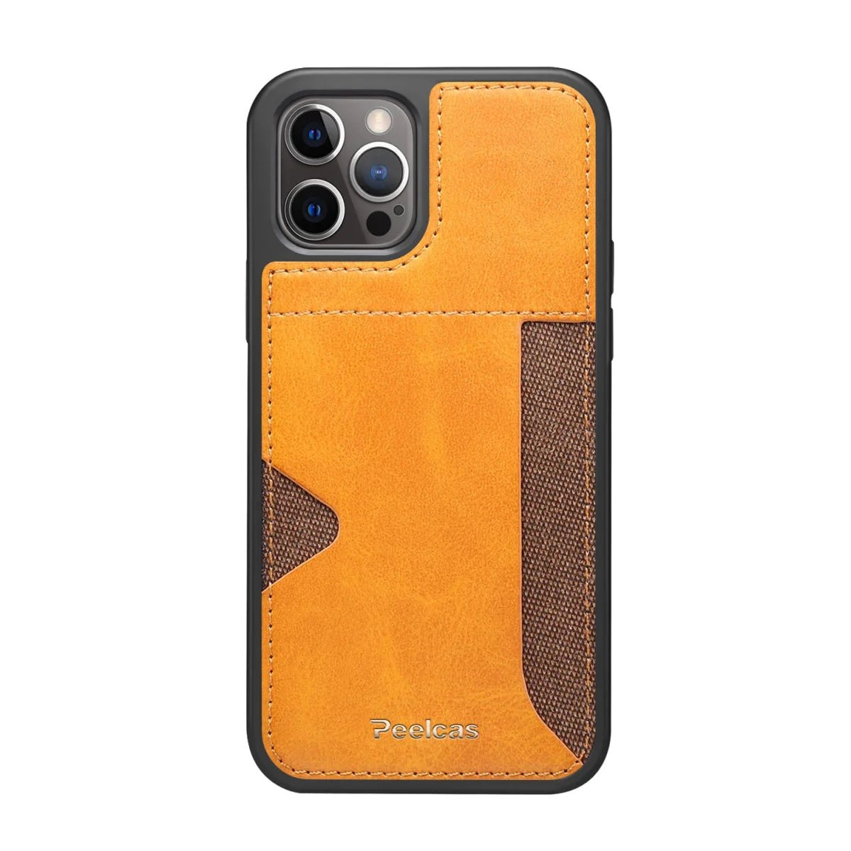 iPhone 13/ Pro/ Pro Max - PU Lederoptik Schutz Hülle mit Kartenfach - Top Hüllen