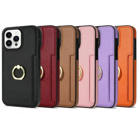 iPhone 13/ Pro/ Pro Max - Schutz Hülle mit Ring Halter und Kartenfach - Top Hüllen