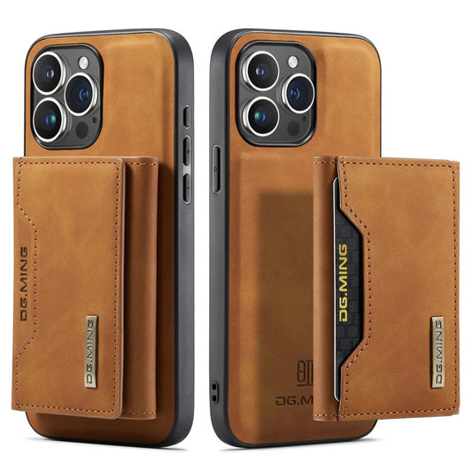 iPhone 14/ Pro/ Plus/ Pro Max - 2 in 1 Magnetische Lederoptik Hülle mit Abnehmbarem Portemonnaie mit Kartenfach - Top Hüllen