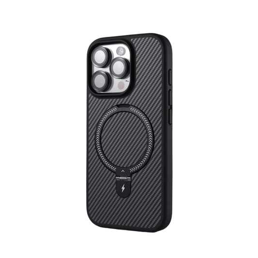 iPhone 14/ Pro/ Plus/ Pro Max - Carbon Fiber MagSafe Hülle mit Ring - Top Hüllen