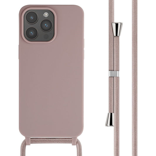 iPhone 14/ Pro/ Plus/ Pro Max - Cross Body Trend TPU Hülle mit Umhänge Kette, Trageband, Kordel - Top Hüllen