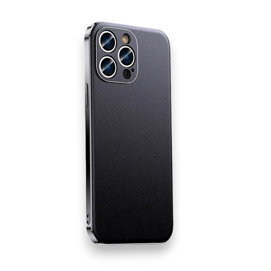 iPhone 14/ Pro/ Plus/ Pro Max - Handy Hülle aus Rindsleder mit Luxuriöse Beschichtung, Vollständiger Linsenschutz auf der Rückseite - Top Hüllen