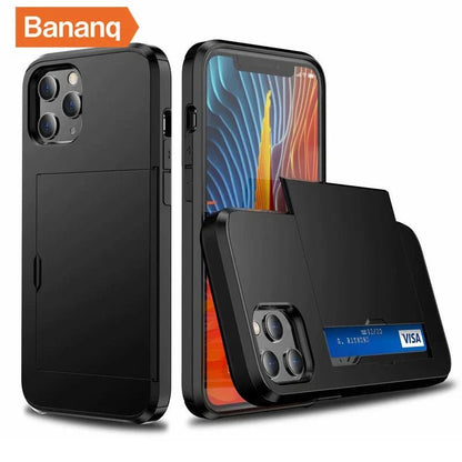 iPhone 14/ Pro/ Plus/ Pro Max - Handy Hülle mit sicherem Karten Fach/ Schlitz - Top Hüllen