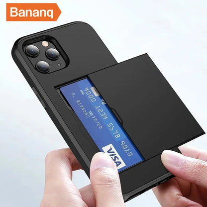 iPhone 14/ Pro/ Plus/ Pro Max - Handy Hülle mit sicherem Karten Fach/ Schlitz - Top Hüllen