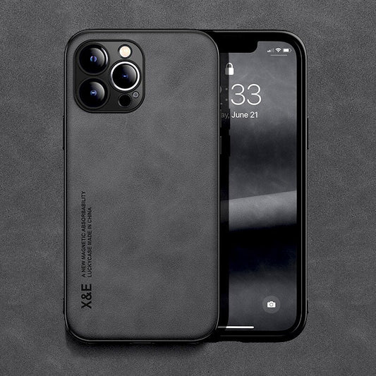 iPhone 14/ Pro/ Plus/ Pro Max - Lederoptik Handy Hülle - Top Hüllen