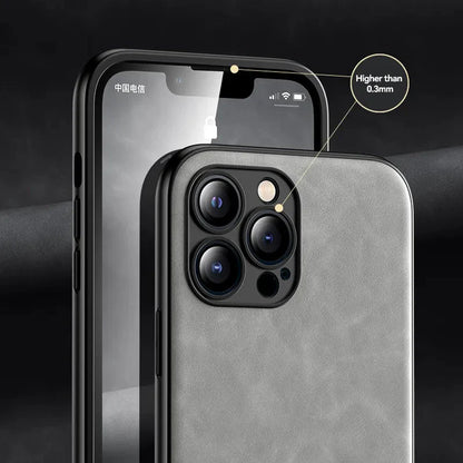 iPhone 14/ Pro/ Plus/ Pro Max - Lederoptik Handy Hülle - Top Hüllen