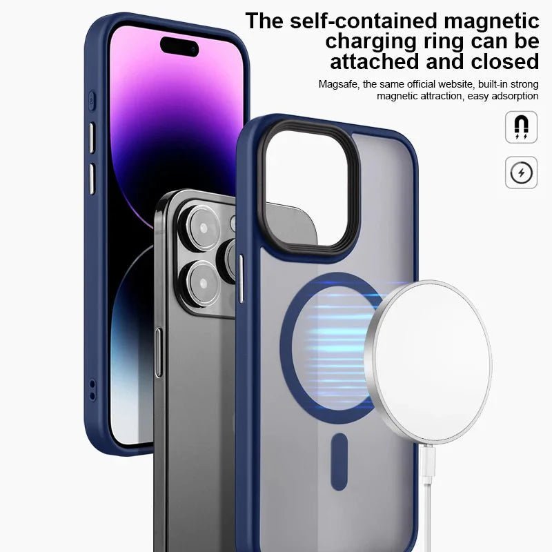 iPhone 14/ Pro/ Plus/ Pro Max - MagSafe Stoßfeste Silikon Hülle Magnetisch - Top Hüllen