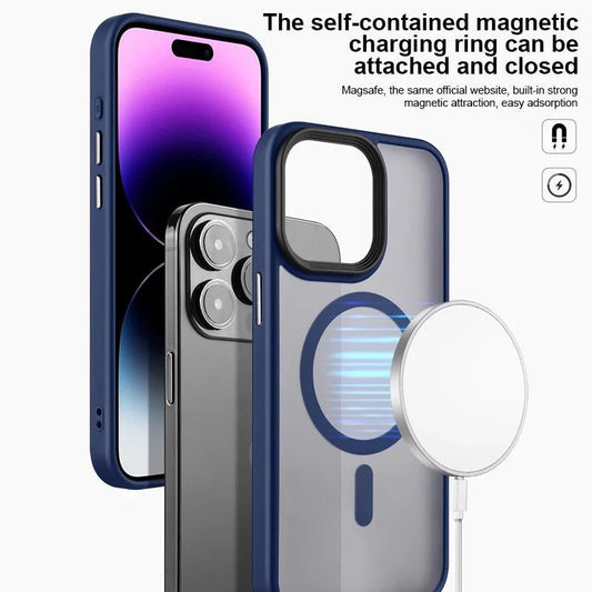 iPhone 14/ Pro/ Plus/ Pro Max - MagSafe Stoßfeste Silikon Hülle Magnetisch - Top Hüllen