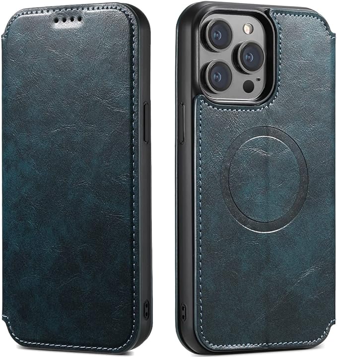 iPhone 14/ Pro/ Plus/ Pro Max - Portemonnaie Lederoptik Hülle mit Kartenfach und Kameraschutz - Top Hüllen