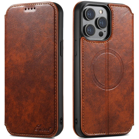 iPhone 14/ Pro/ Plus/ Pro Max - Portemonnaie Lederoptik Hülle mit Kartenfach und Kameraschutz - Top Hüllen