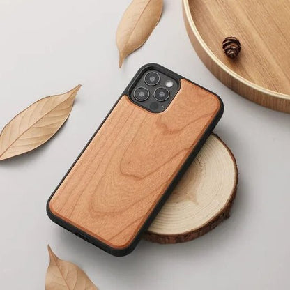 iPhone 15/ Pro/ Plus/ Pro Max - Holz Luxus Bambus Handy Hülle Stoßfest - Top Hüllen