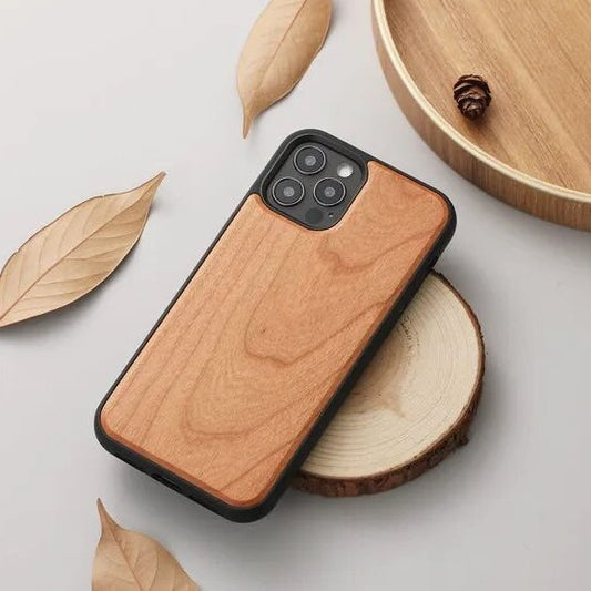 iPhone 15/ Pro/ Plus/ Pro Max - Holz Luxus Bambus Handy Hülle Stoßfest - Top Hüllen