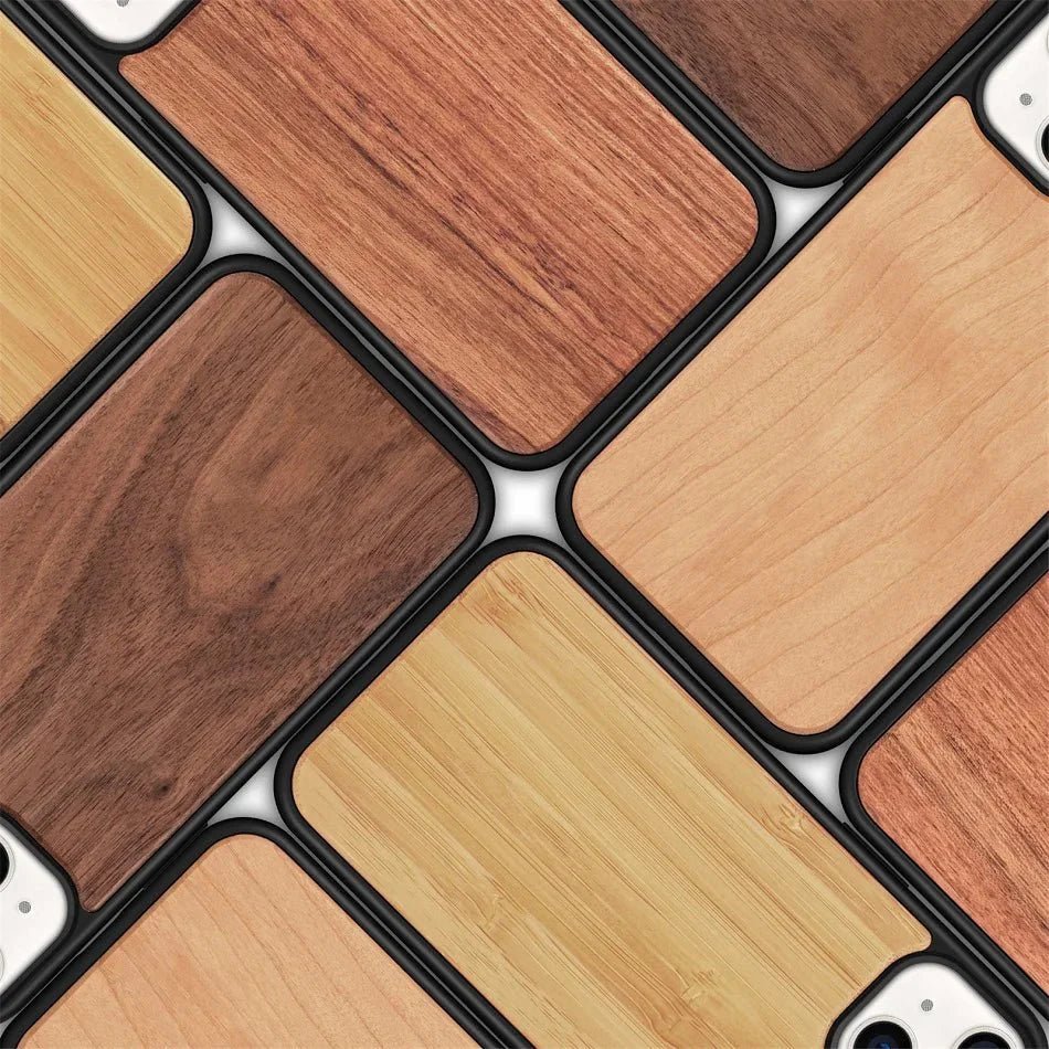 iPhone 15/ Pro/ Plus/ Pro Max - Holz Luxus Bambus Handy Hülle Stoßfest - Top Hüllen