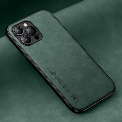 iPhone 15/ Pro/ Plus/ Pro Max - Lederoptik Handy Hülle - Top Hüllen