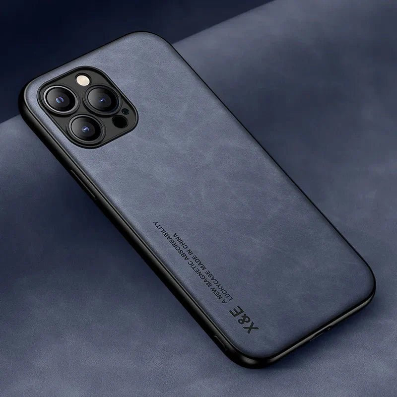 iPhone 15/ Pro/ Plus/ Pro Max - Lederoptik Handy Hülle - Top Hüllen