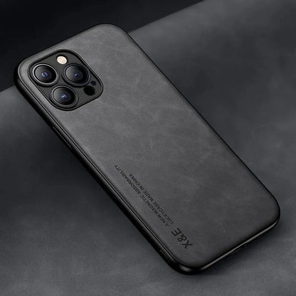 iPhone 15/ Pro/ Plus/ Pro Max - Lederoptik Handy Hülle - Top Hüllen