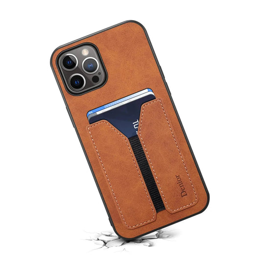 iPhone 15/ Pro/ Plus/ Pro Max - Trend PU Lederoptik Schutz Hülle mit Karten Tasche - Fach - Top Hüllen