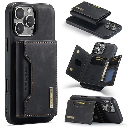 iPhone 16/ Pro/ Plus/ Pro Max - 2 in 1 Magnetische Schutz Hülle mit Portemonnaie - Top Hüllen