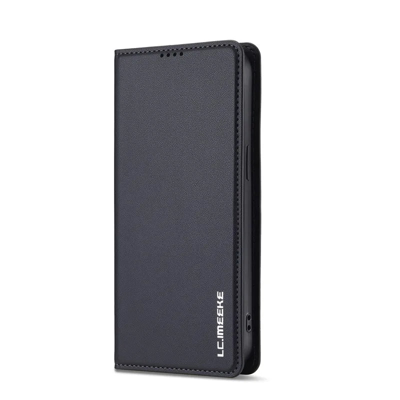 iPhone 16/ Pro/ Plus/ Pro Max - Klapphülle mit Magnetischer Abdeckung und Kartenfach - Top Hüllen