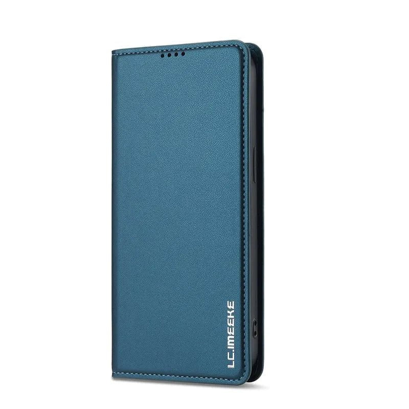 iPhone 16/ Pro/ Plus/ Pro Max - Klapphülle mit Magnetischer Abdeckung und Kartenfach - Top Hüllen