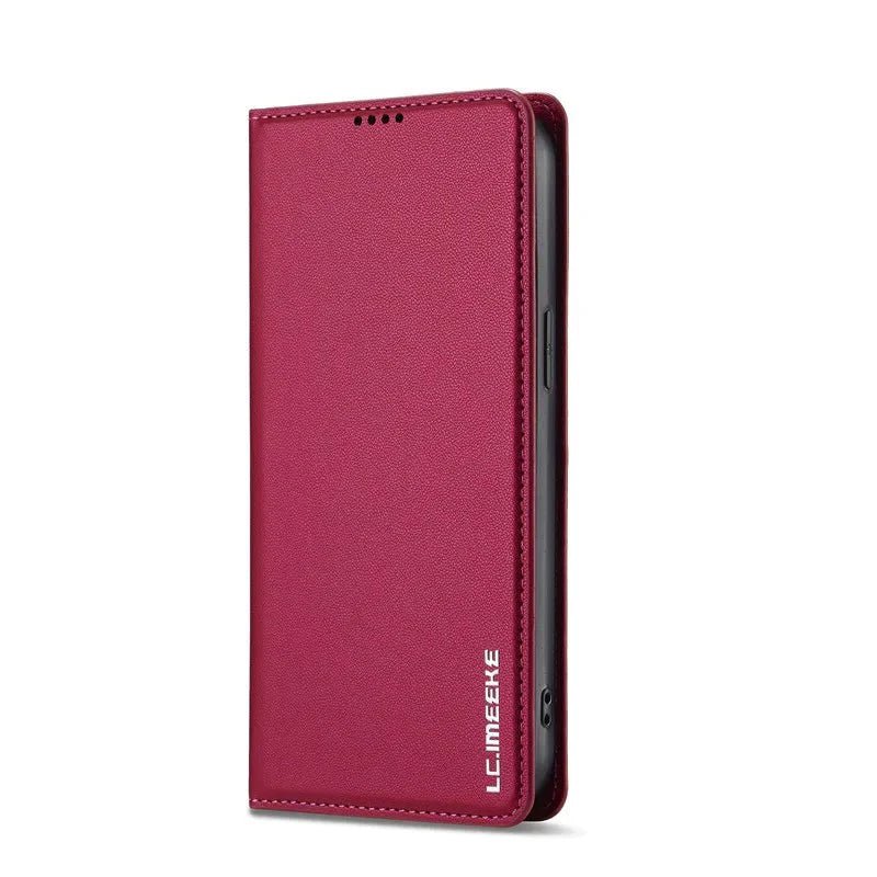iPhone 16/ Pro/ Plus/ Pro Max - Klapphülle mit Magnetischer Abdeckung und Kartenfach - Top Hüllen