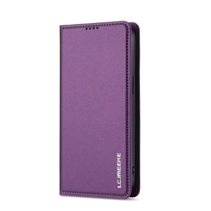 iPhone 16/ Pro/ Plus/ Pro Max - Klapphülle mit Magnetischer Abdeckung und Kartenfach - Top Hüllen