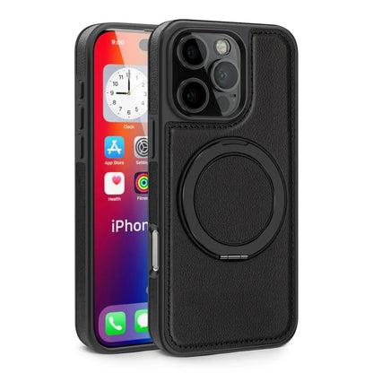 iPhone 16/ Pro/ Plus/ Pro Max - MagSafe Lederoptik Magnetische Schutz Hülle mit Ring - Top Hüllen