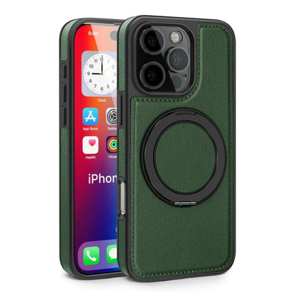 iPhone 16/ Pro/ Plus/ Pro Max - MagSafe Lederoptik Magnetische Schutz Hülle mit Ring - Top Hüllen