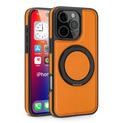 iPhone 16/ Pro/ Plus/ Pro Max - MagSafe Lederoptik Magnetische Schutz Hülle mit Ring - Top Hüllen