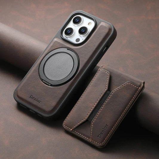 iPhone 16/ Pro/ Plus/ Pro Max - MagSafe Schutz Hülle, Mit Magnet Portmonnaie/ Kartenfach - Top Hüllen