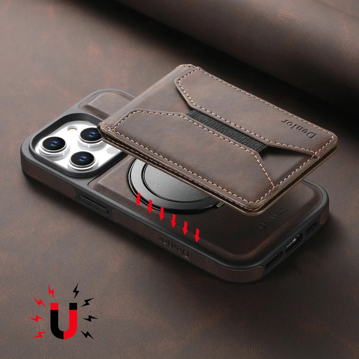 iPhone 16/ Pro/ Plus/ Pro Max - MagSafe Schutz Hülle, Mit Magnet Portmonnaie/ Kartenfach - Top Hüllen