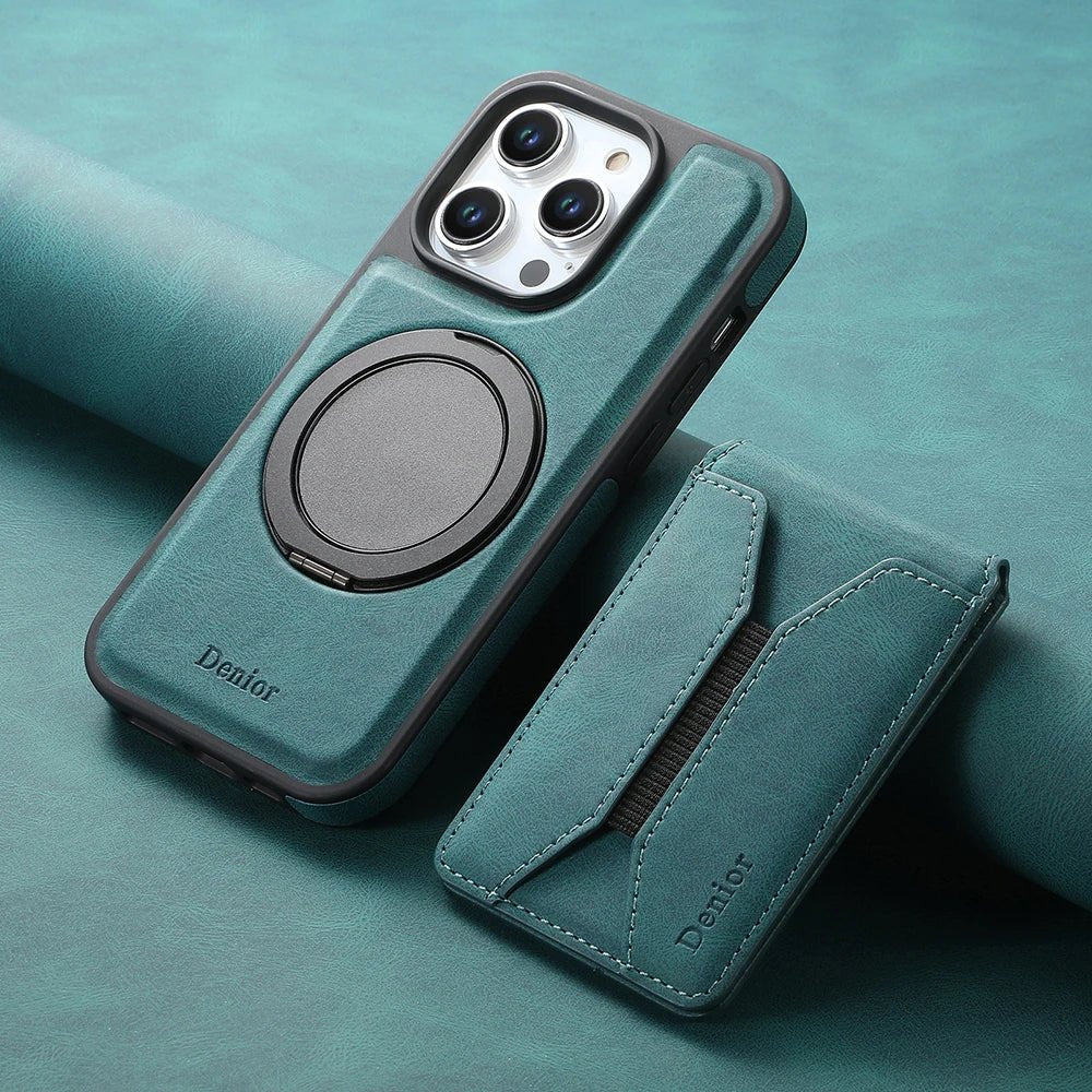 iPhone 16/ Pro/ Plus/ Pro Max - MagSafe Schutz Hülle, Mit Magnet Portmonnaie/ Kartenfach - Top Hüllen