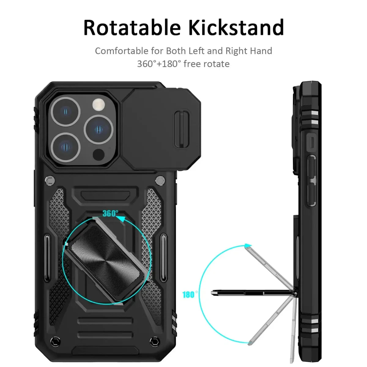 iPhone 16/ Pro / Plus/ Pro Max - MagSafe Schutz Hülle mit Ring, Kameraschutz - Top Hüllen