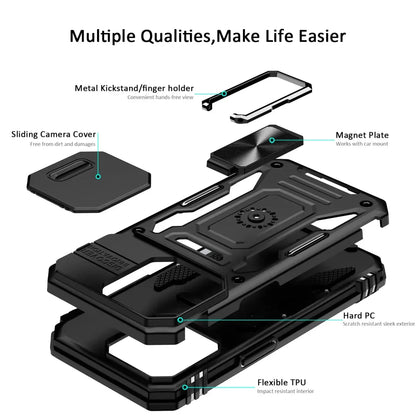 iPhone 16/ Pro / Plus/ Pro Max - MagSafe Schutz Hülle mit Ring, Kameraschutz - Top Hüllen