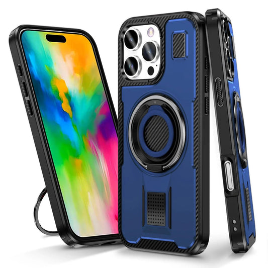 iPhone 16/ Pro/ Plus/ Pro Max - Robuste MagSafe Schutz Hülle mit Ring - Top Hüllen