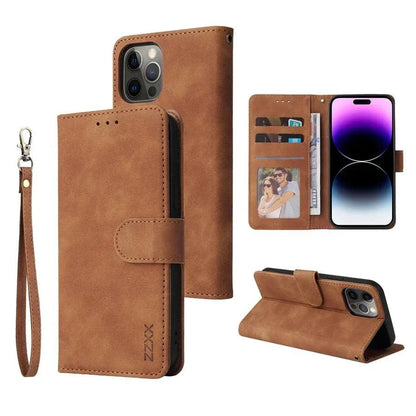 iPhone 16/ Pro/ Plus/ Pro Max - Schutz Klapp Hülle, Kartenfach, Displayschutz - Top Hüllen