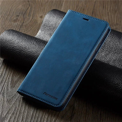 iPhone 16/ Pro/ Plus/ Pro Max - Schutz Klapp Hülle mit Abdeckung und Kartenfach - Top Hüllen