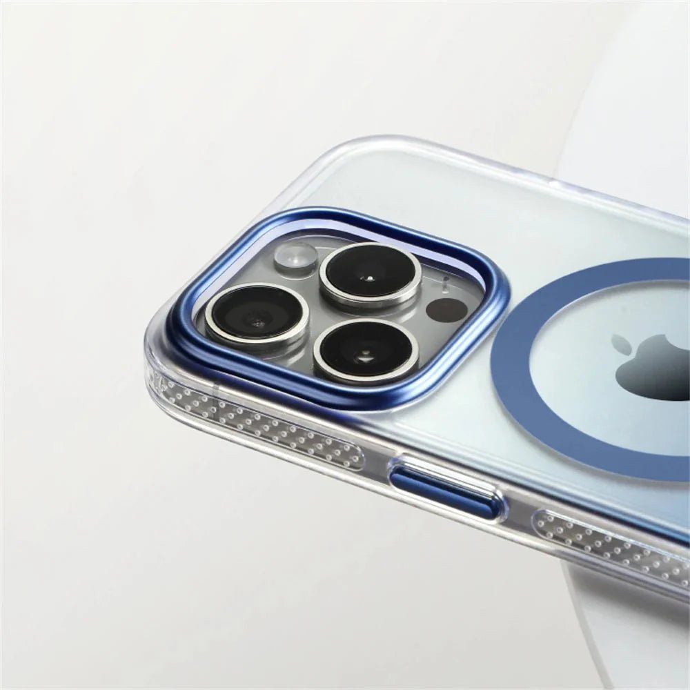 iPhone 16/ Pro/ Plus/ Pro Max - Transparente Farbverlauf MagSafe Schutz Hülle, Staubdicht - Top Hüllen