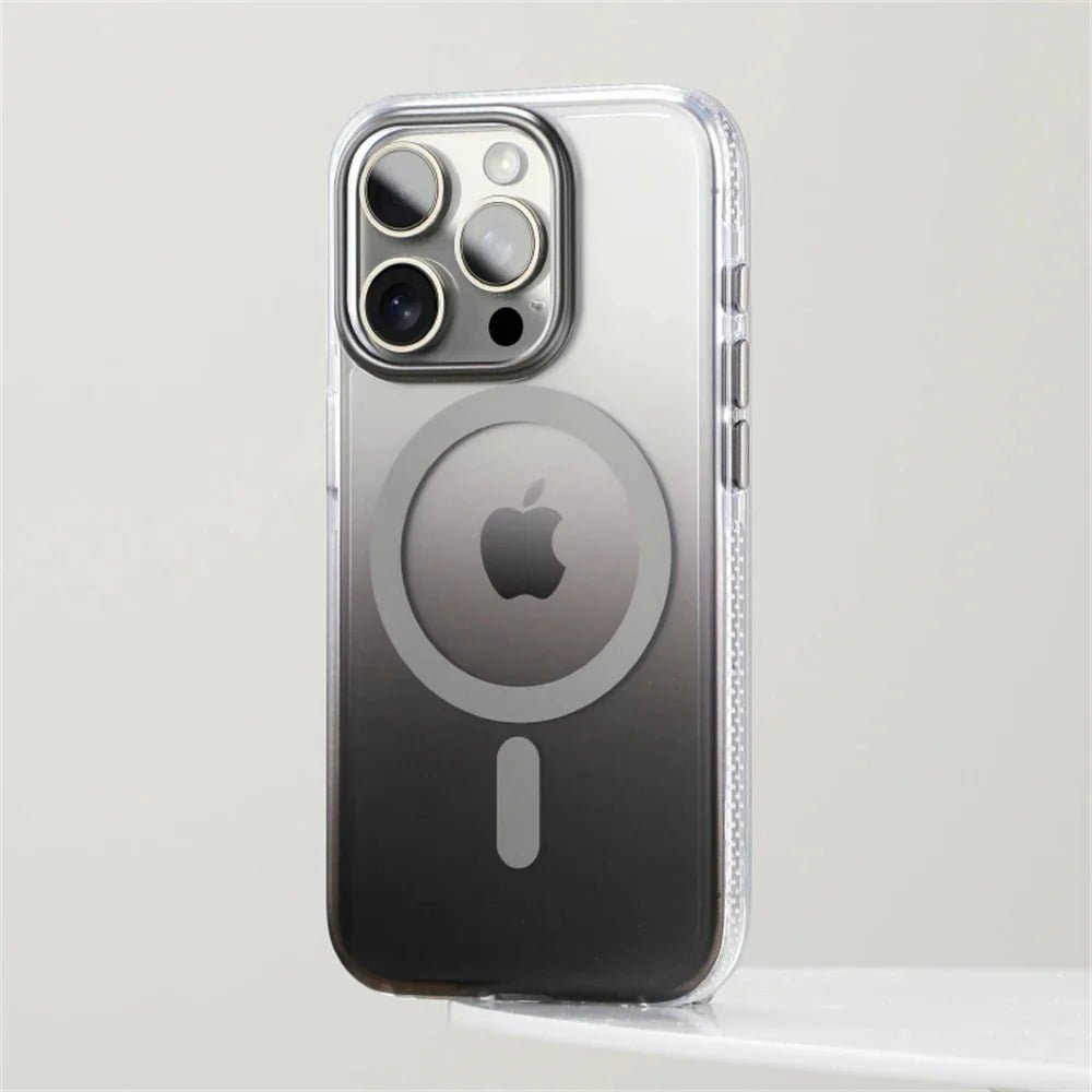 iPhone 16/ Pro/ Plus/ Pro Max - Transparente Farbverlauf MagSafe Schutz Hülle, Staubdicht - Top Hüllen