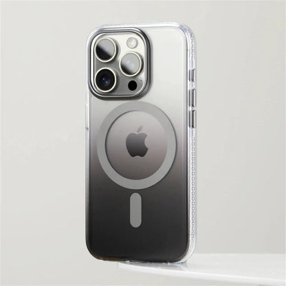 iPhone 16/ Pro/ Plus/ Pro Max - Transparente Farbverlauf MagSafe Schutz Hülle, Staubdicht - Top Hüllen